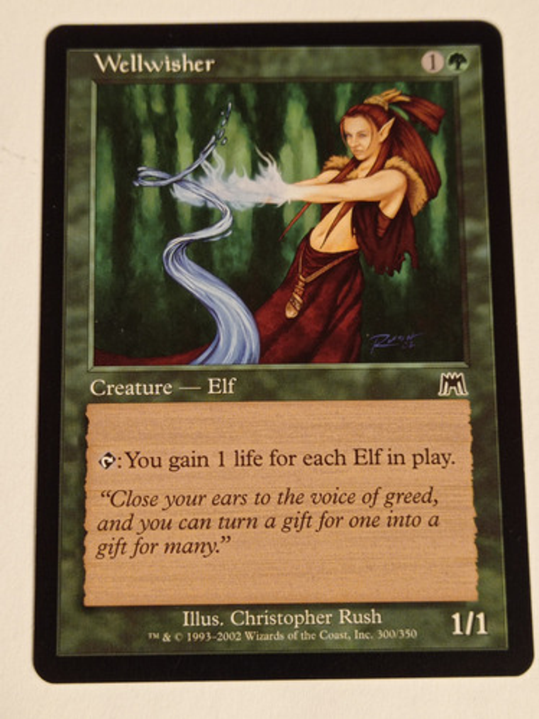 Carta Magic Wellwisher [onslaught] Mtg Elf 1