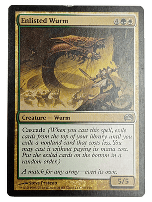Carta Magic Enlisted Wurm [planechase Anthology] Mtg Wurm