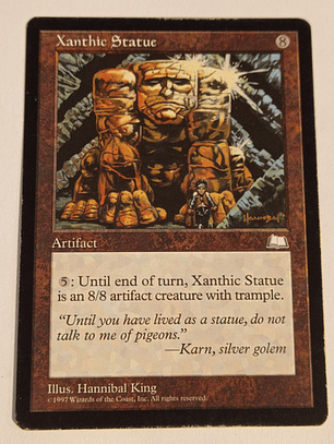 Carta Magic Xanthic Statue [weatherlight] Mtg Artifact