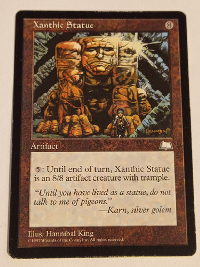 Carta Magic Xanthic Statue [weatherlight] Mtg Artifact 1