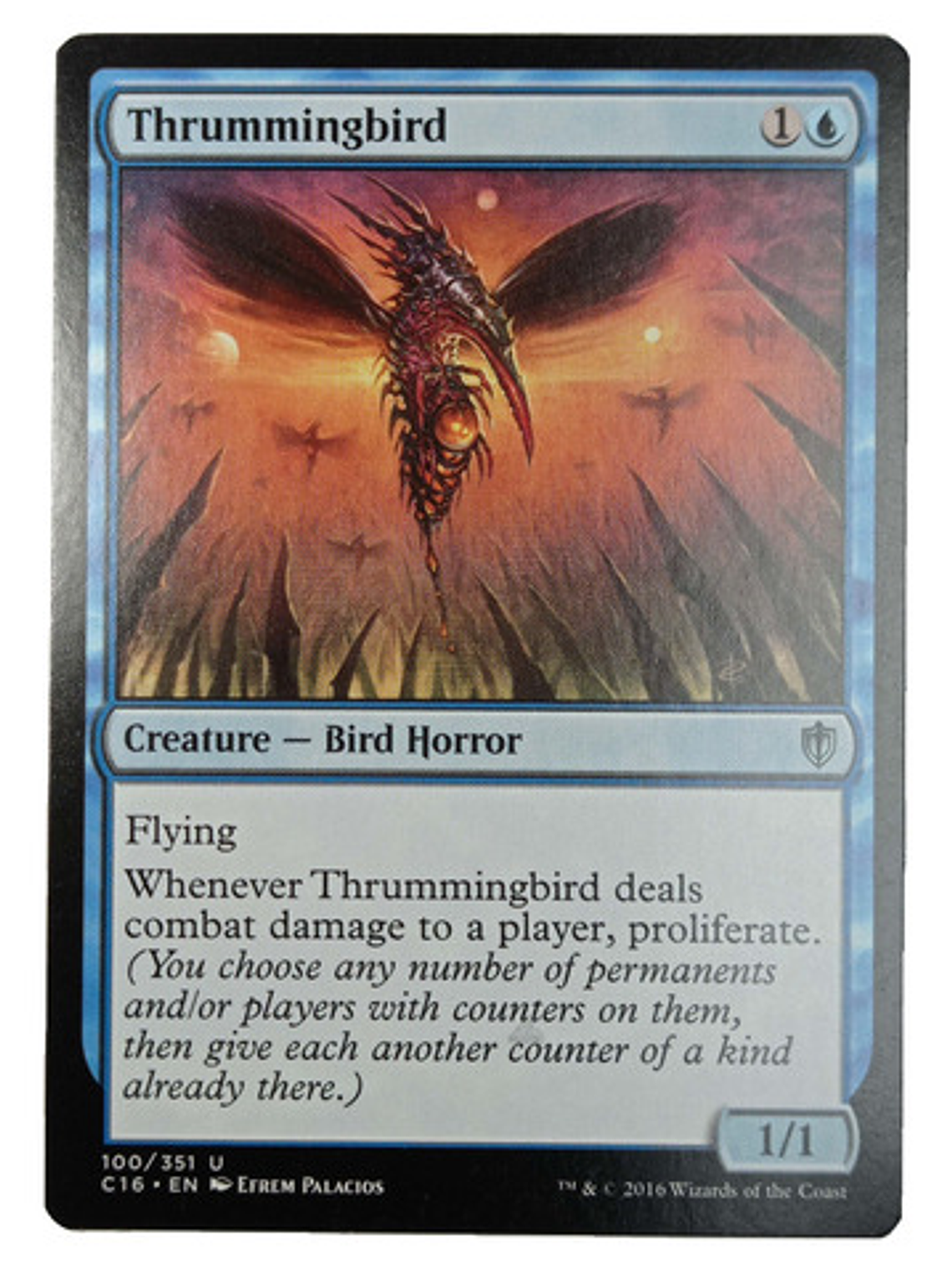 Carta Magic Thrummingbird [c16] Mtg Bird Horror 1