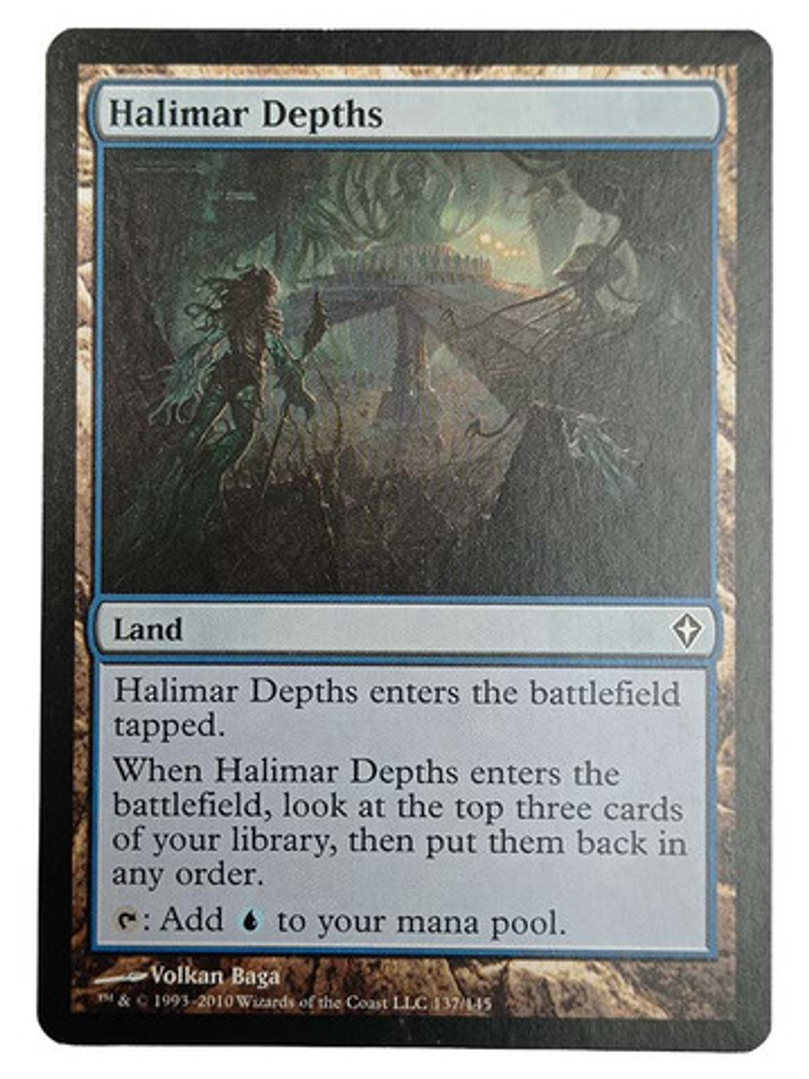 Carta Magic Halimar Depths [worldwake] Mtg Land 1