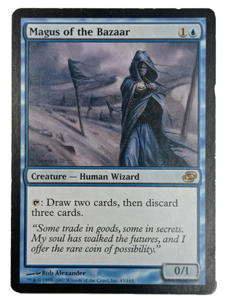 Carta Magic Magus Of The Bazaar [planar Chaos] Mtg Wizard 1