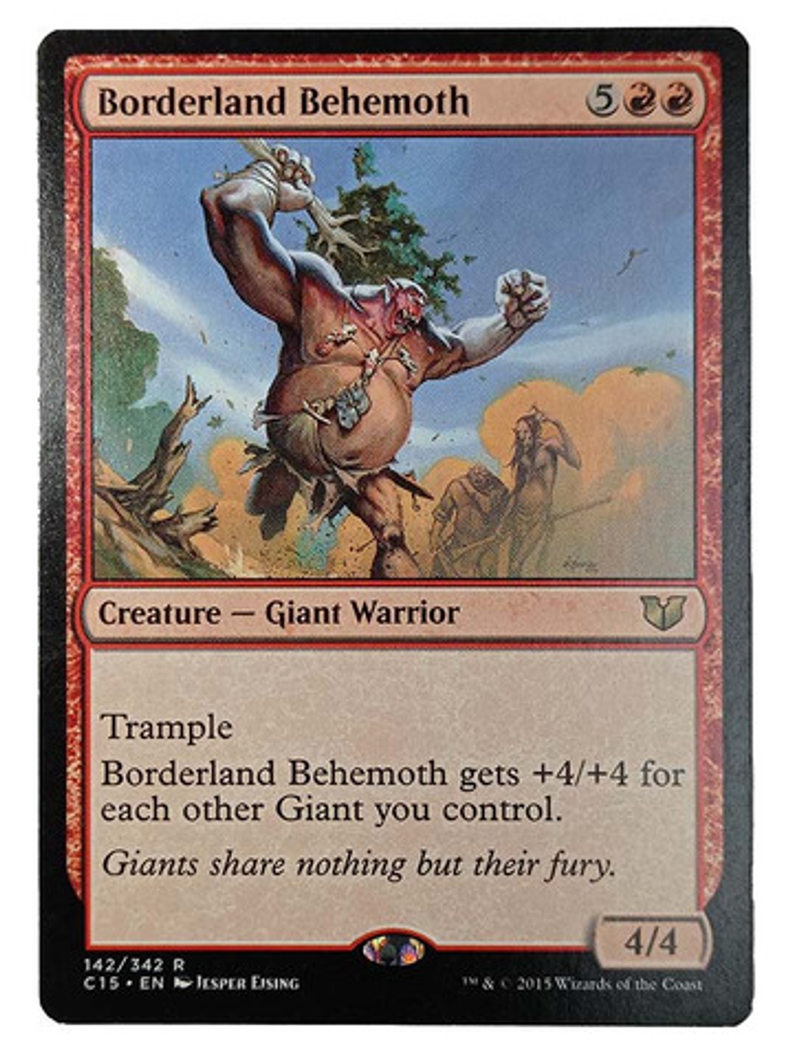 Carta Magic Borderland Behemoth [c15] Mtg Giant Warrior 1