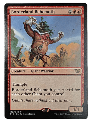 Carta Magic Borderland Behemoth [c15] Mtg Giant Warrior