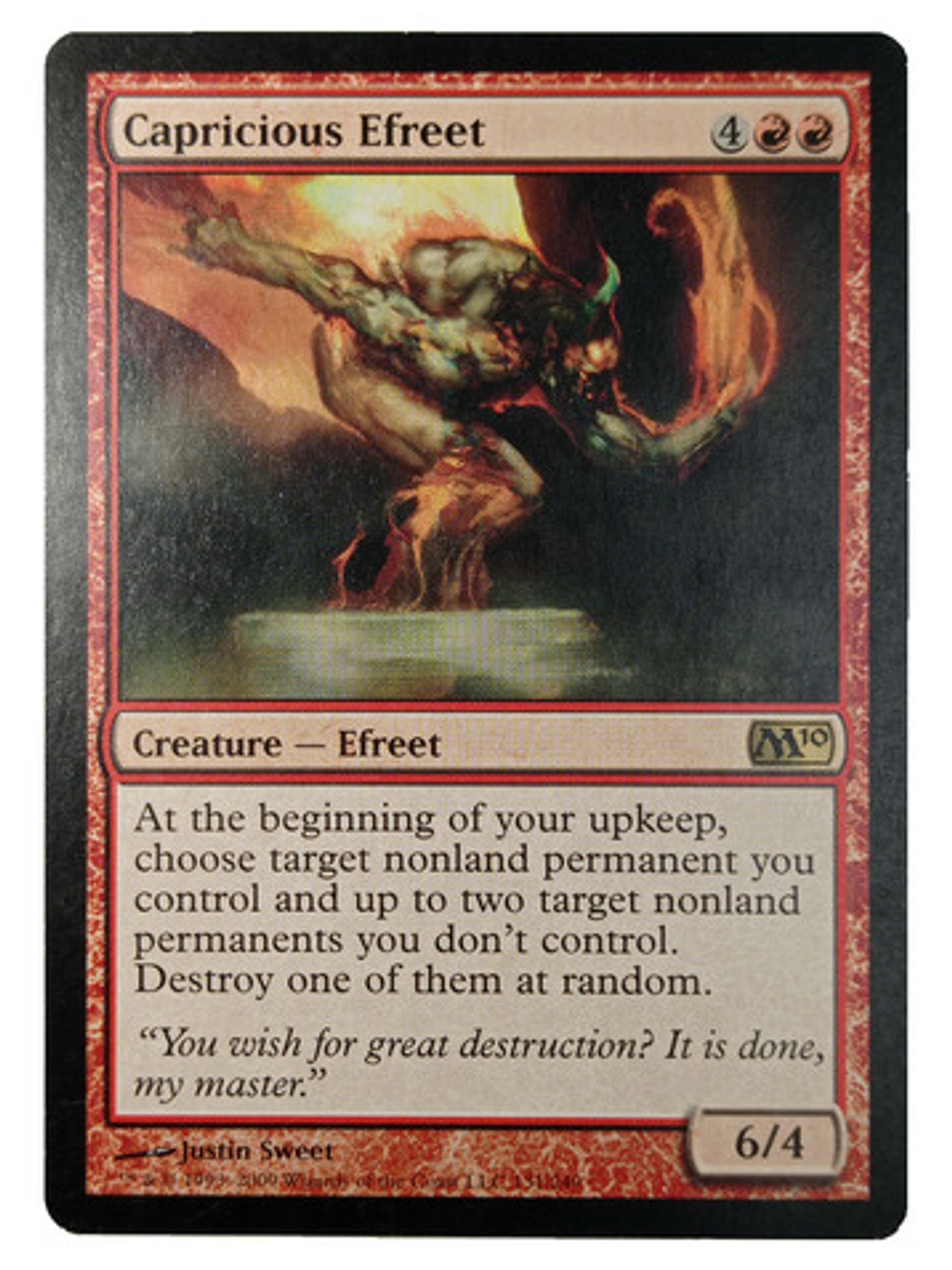 Carta Magic Capricious Efreet [m10] Mtg Efreet 1