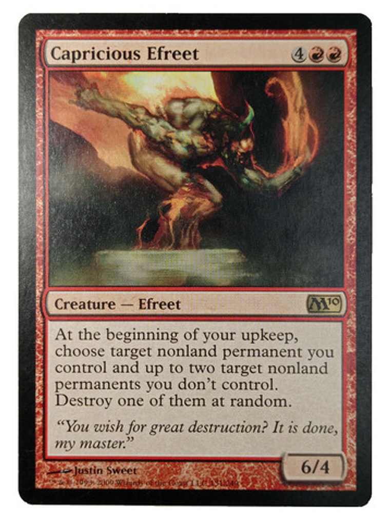 Carta Magic Capricious Efreet [m10] Mtg Efreet 1