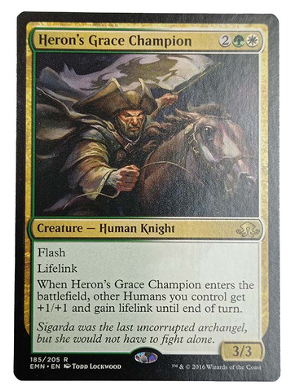 Carta Magic Heron's Grace Champion [eldritch] Mtg Knight 1