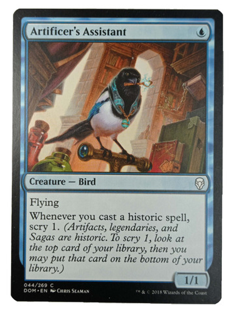 Carta Magic Artificer's Assistant [dominaria] Mtg Bird 1