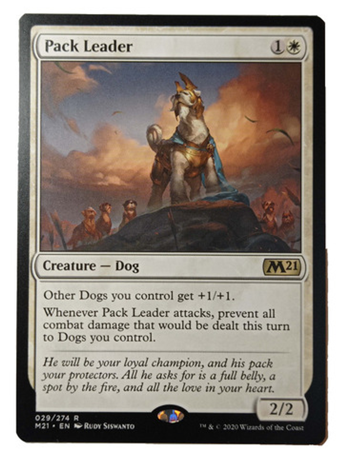 Carta Magic Pack Leader [m21] Mtg Dog 1