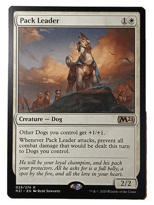 Carta Magic Pack Leader [m21] Mtg Dog
