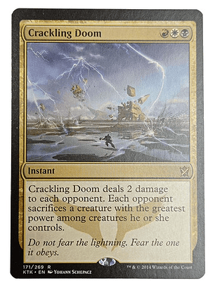 Carta Magic Crackling Doom [tarkir] Mtg Instant
