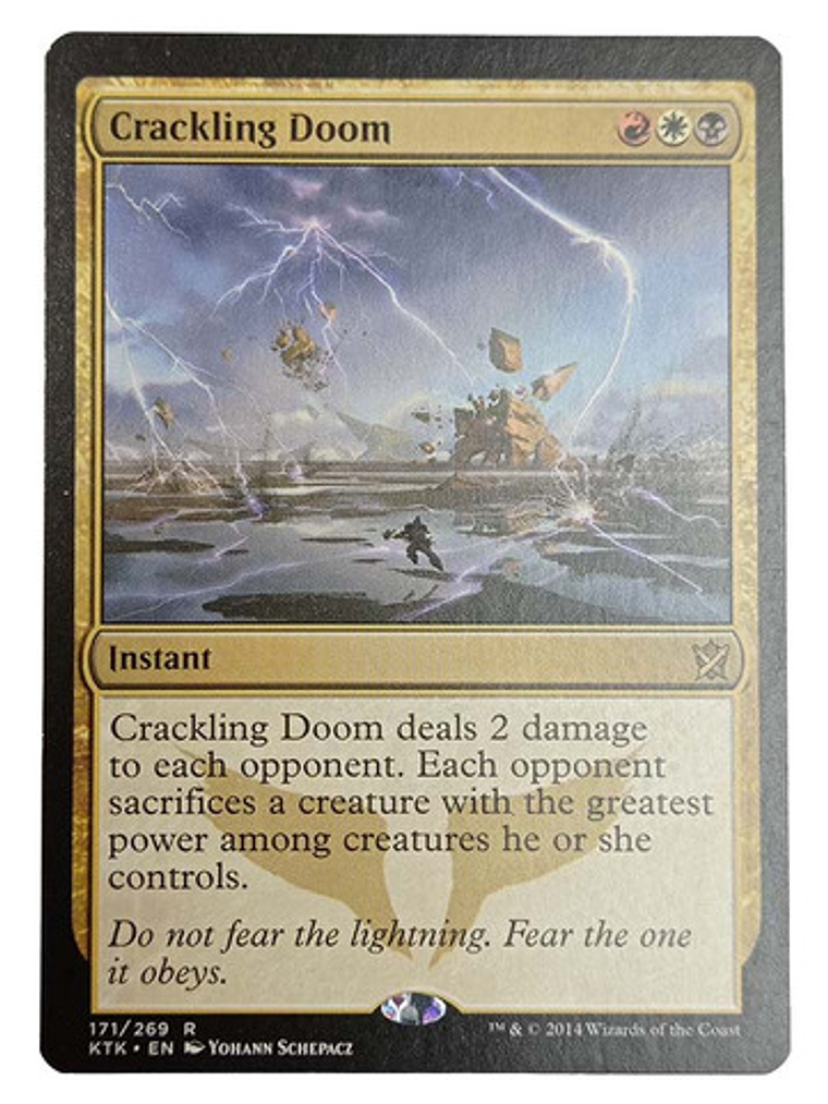 Carta Magic Crackling Doom [tarkir] Mtg Instant 1