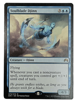Carta Magic Soulblade Djinn [origins] Mtg Djinn