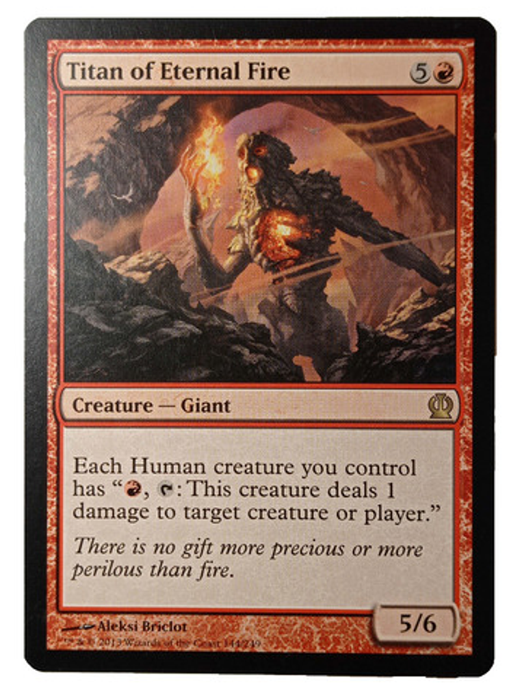 Carta Magic Titan Of Eternal Fire [theros] Mtg Giant 1