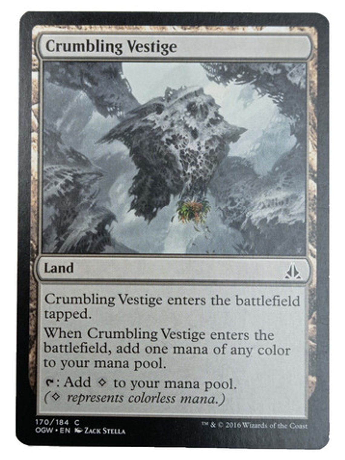 Carta Magic Crumbling Vestige [oath Gatewatch] Mtg Land 1