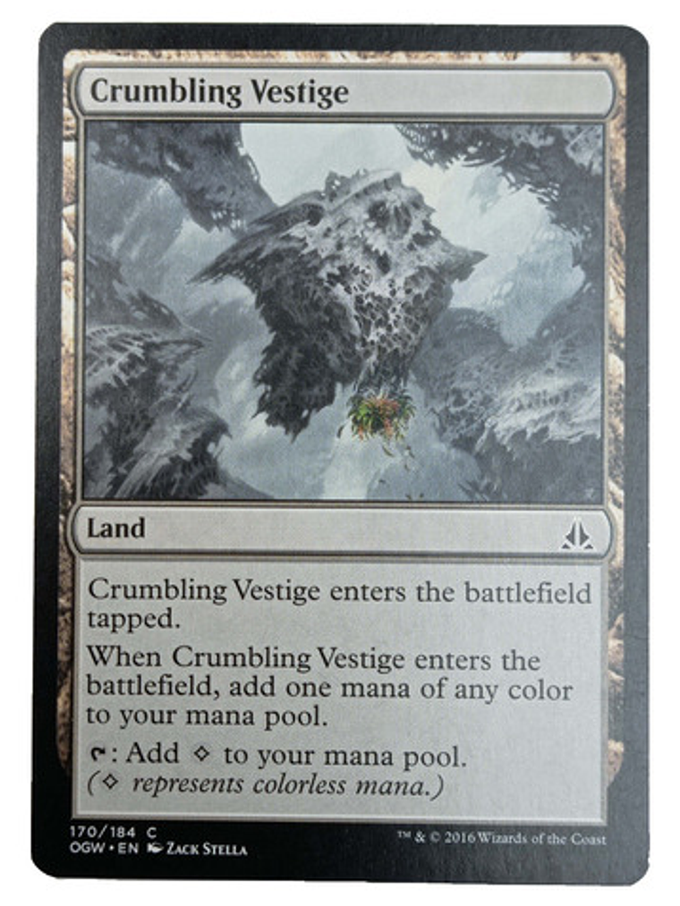 Carta Magic Crumbling Vestige [oath Gatewatch] Mtg Land 1