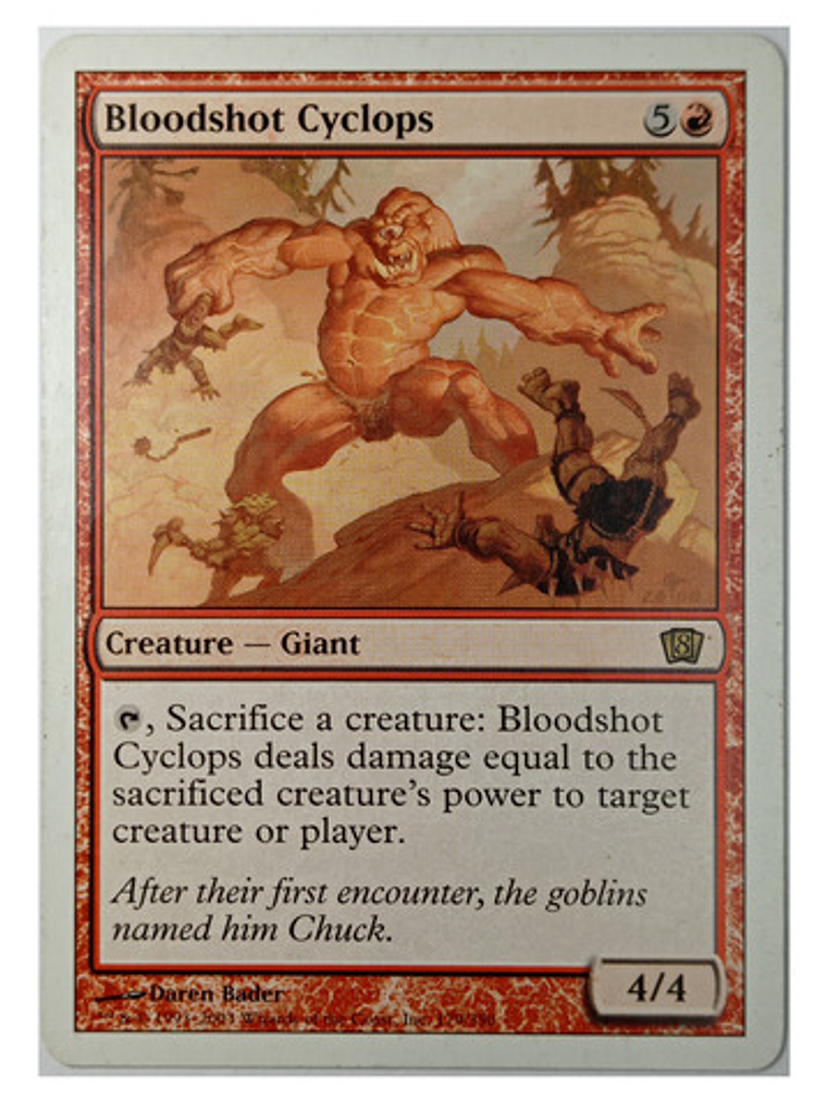 Carta Magic Bloodshot Cyclops [8ed] Mtg Giant 1