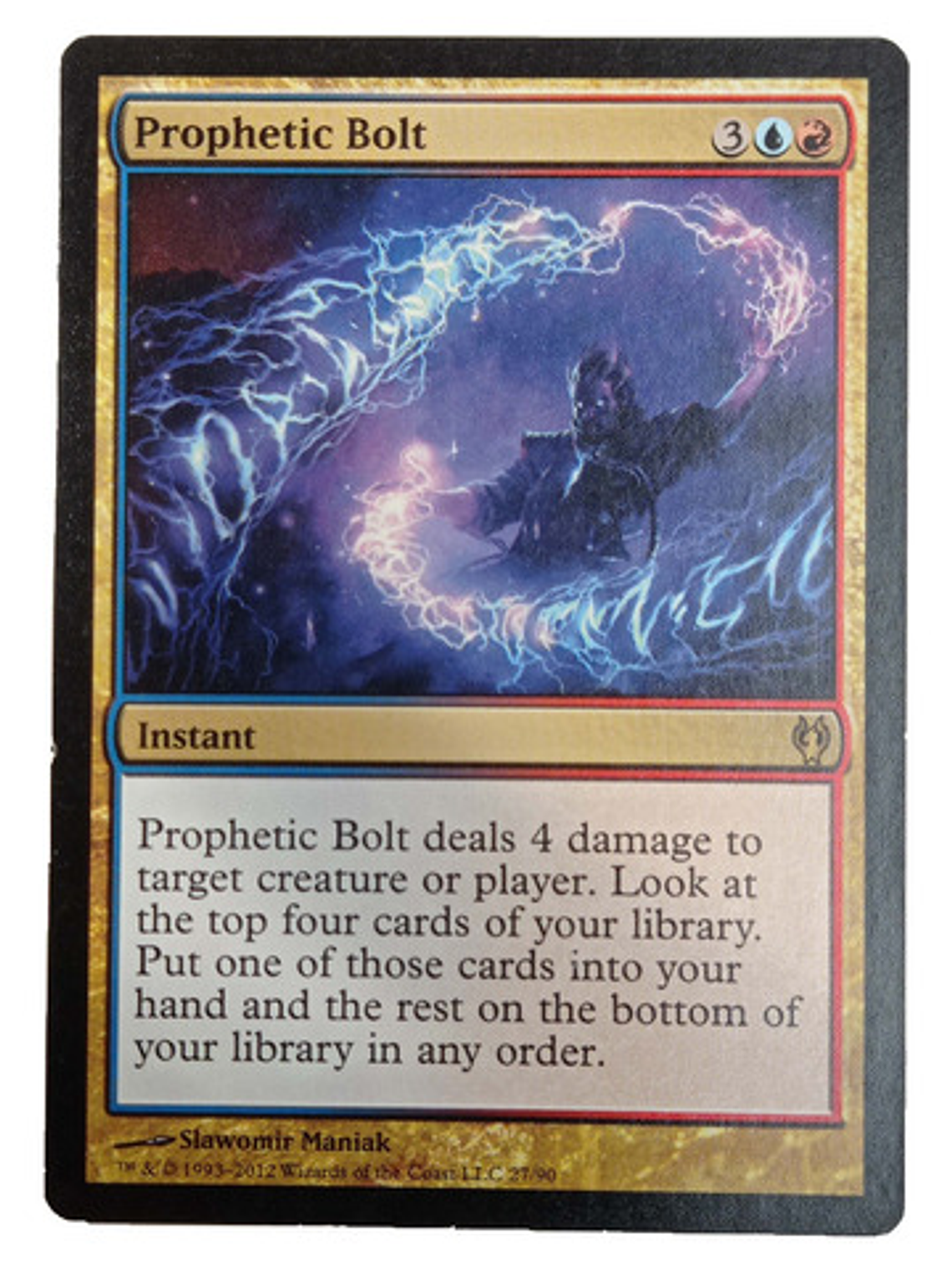 Carta Magic Prophetic Bolt [izzet V Golgari] Mtg Instant 1