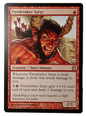 Carta Magic Firedrinker Satyr [theros] Mtg Shaman