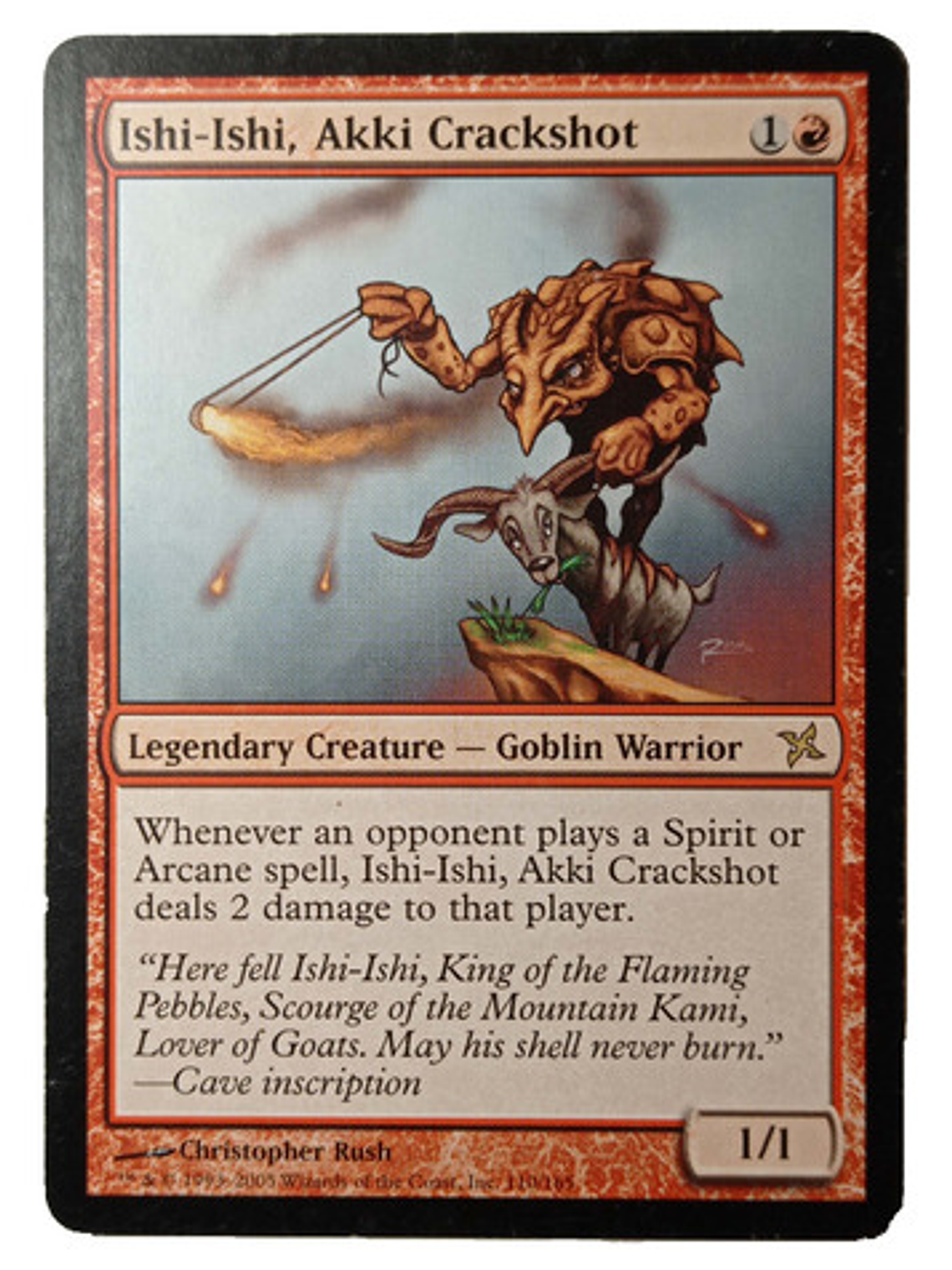 Carta Magic Ishi-ishi Akki Crackshot [kamigawa] Mtg Goblin 1