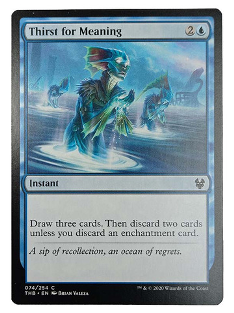 Carta Magic Thirst For Meaning [theros] Mtg Instant 1