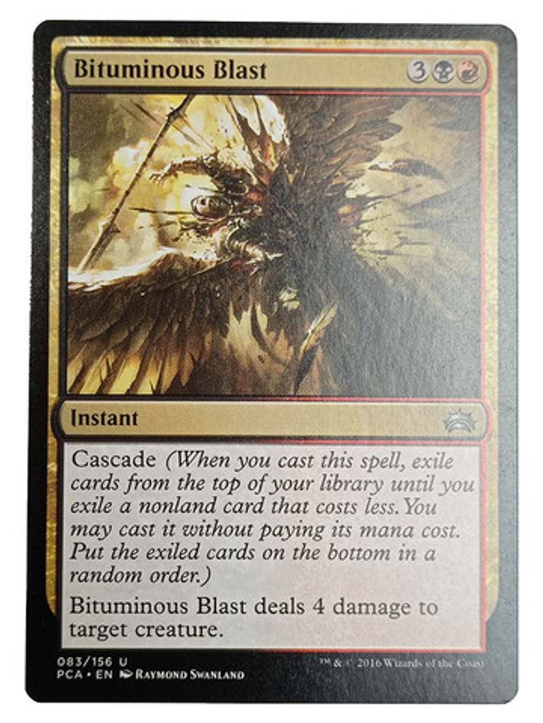 Carta Magic Bituminous Blast [planechase Ant] Mtg Instant 1