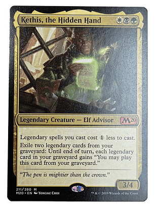 Carta Magic Kethis The Hidden Hand [m20] Mtg Elf Advisor