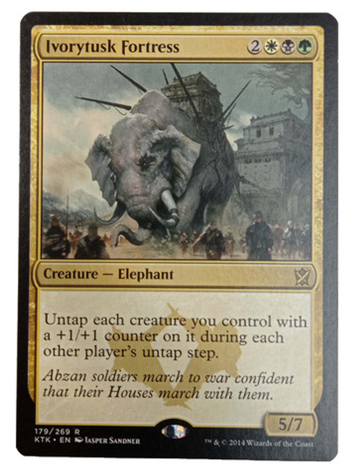 Carta Magic Flying Ivorytusk Fortress [tarkir] Mtg Elephant 1