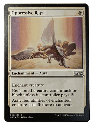 Carta Magic Oppressive Rays [m15] Mtg Enchantment