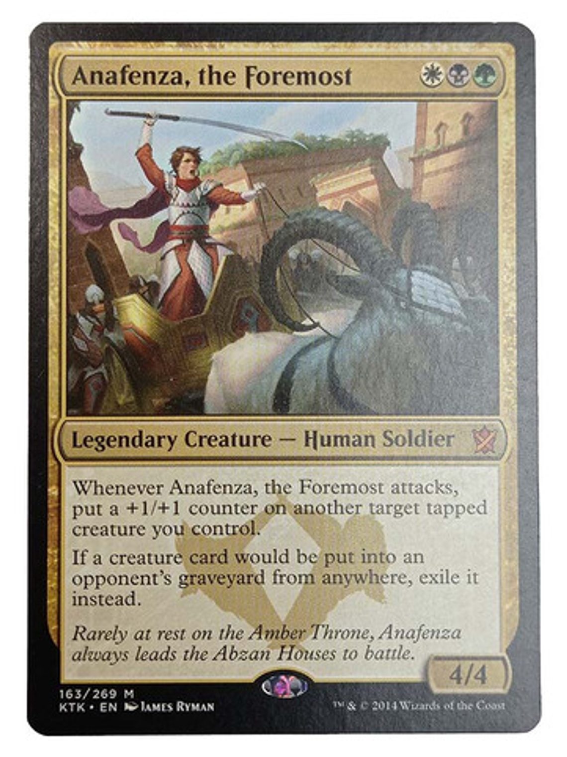 Carta Magic Anafenza, The Foremost [tarkir] Mtg Soldier 1