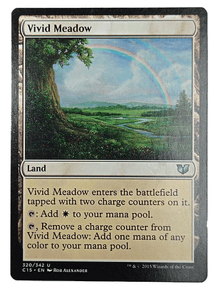 Carta Magic Vivid Meadow [c15] Mtg Land