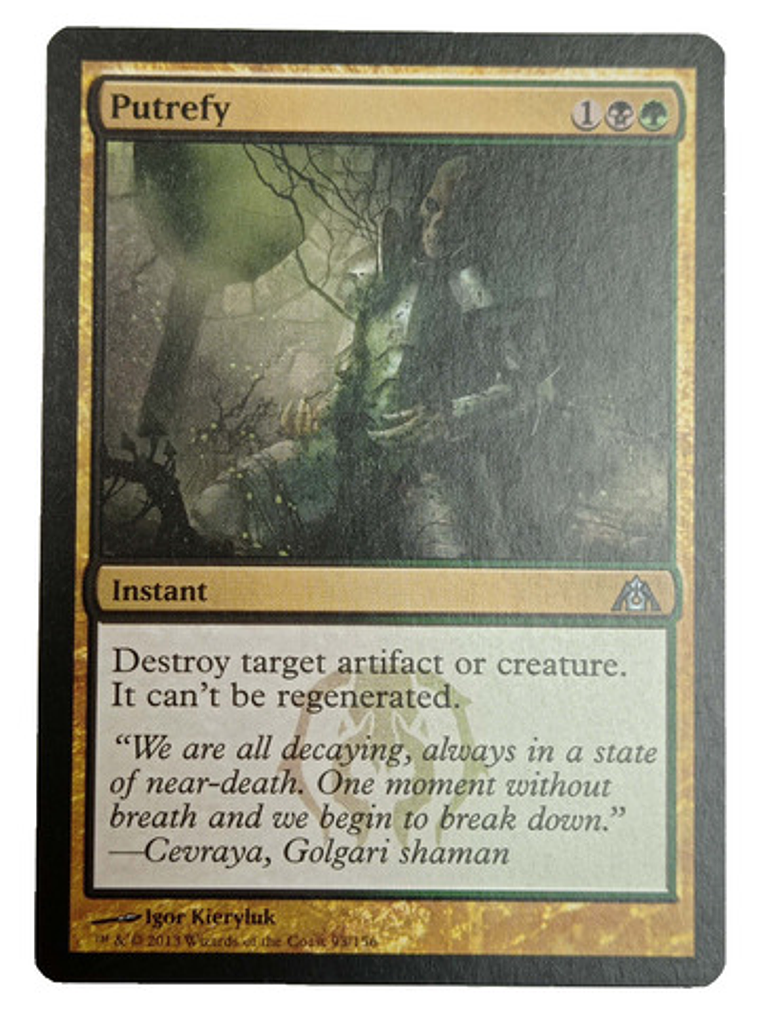 Carta Magic Putrefy [dragon Maze] Mtg Instant 1