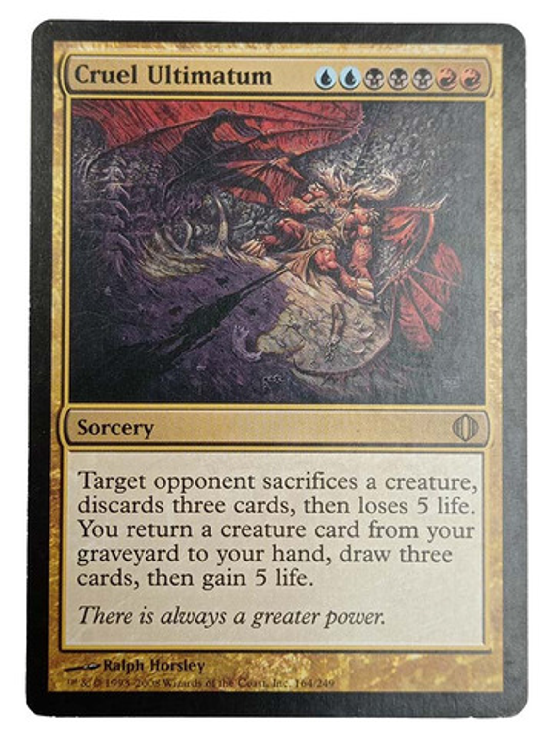 Carta Magic Cruel Ultimatum [alara] Mtg Sorcery 1