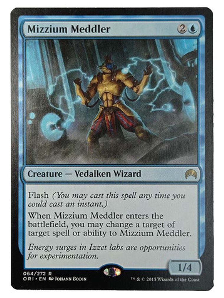 Carta Magic Mizzium Meddler [origins] Mtg Vedalken Wizard 1