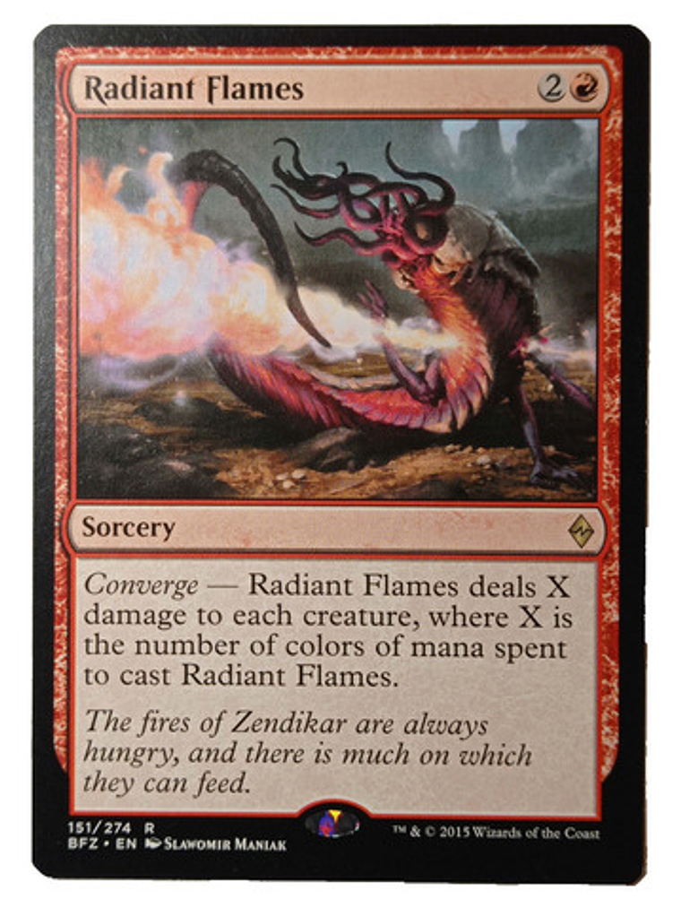 Carta Magic Radiant Flames [zendikar] Mtg Sorcery 1