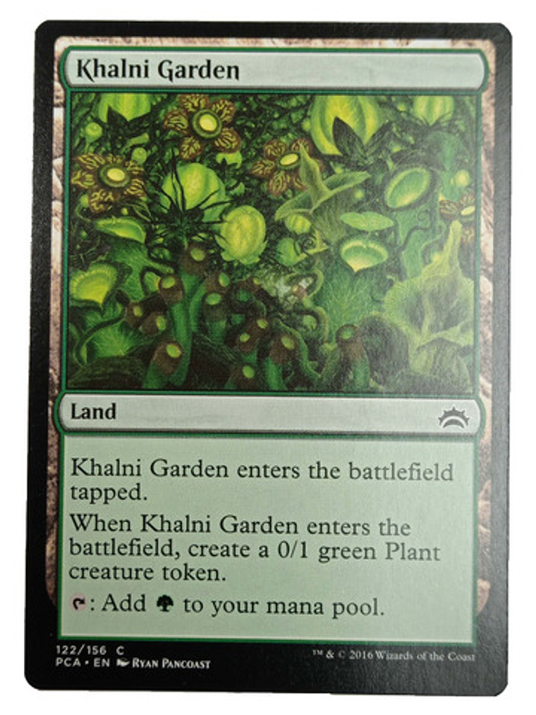 Carta Magic Khalni Garden [planechase 2012] Mtg Land 1