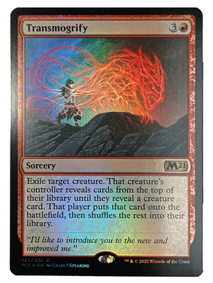 Carta Magic Transmogrify (foil) [m21] Mtg Sorcery