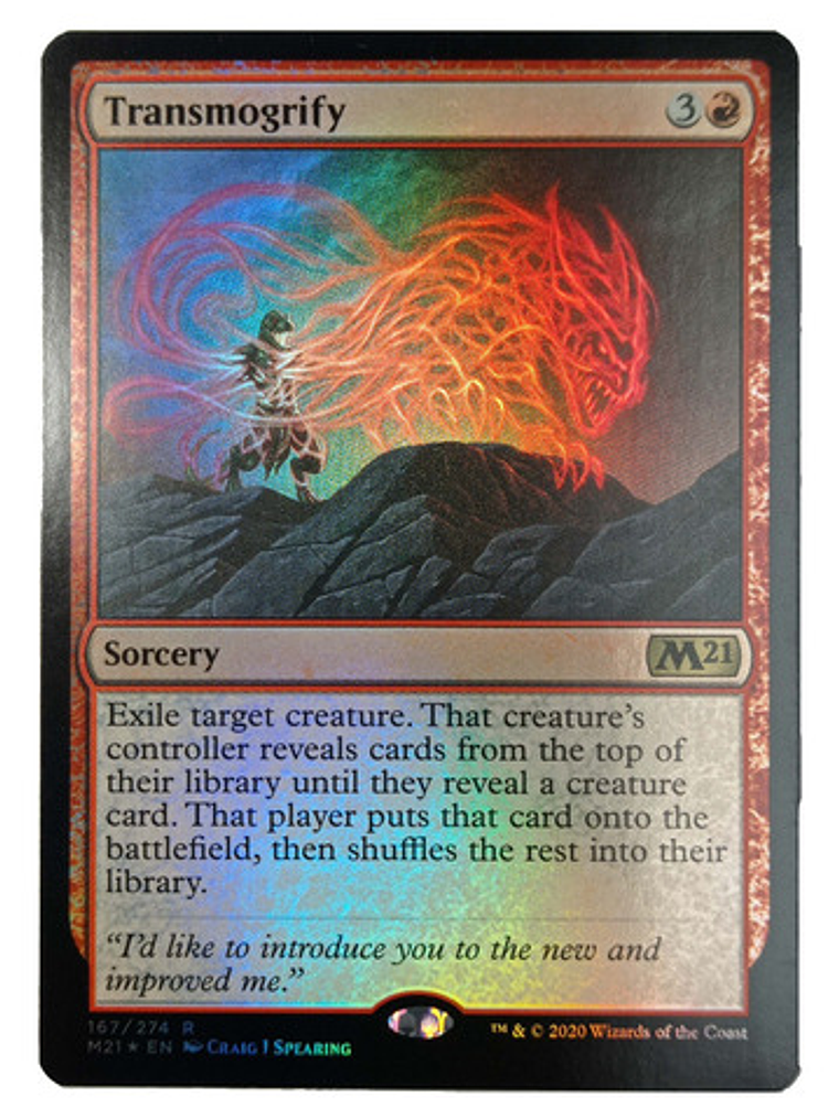 Carta Magic Transmogrify (foil) [m21] Mtg Sorcery 1