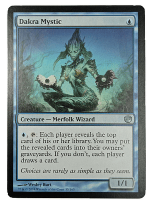 Carta Magic Dakra Mystic [nyx] Mtg Merfolk Wizard