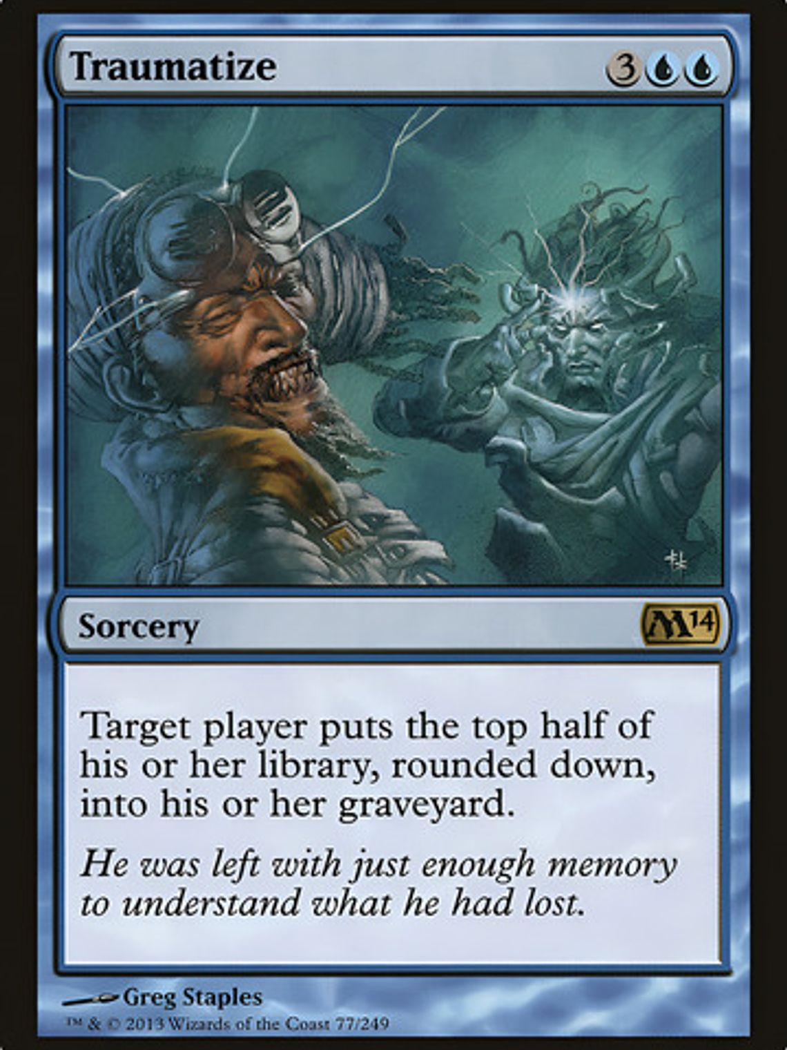Carta Magic Traumatize [m14] Mtg Sorcery 1