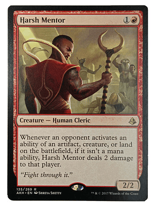 Carta Magic Harsh Mentor [amonkhet] Mtg Cleric
