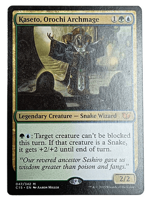 Carta Magic Kaseto Orochi Archmage [c15] Mtg Snake Wizard