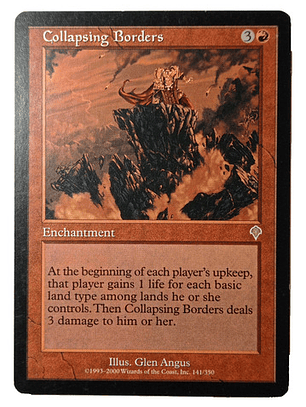 Carta Magic Collapsing Borders [invasion] Mtg Enchantment