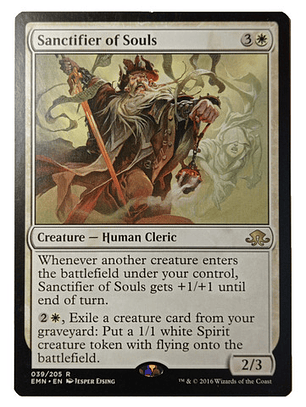 Carta Magic Sanctifier Of Souls [eldritch] Mtg Human Cleric