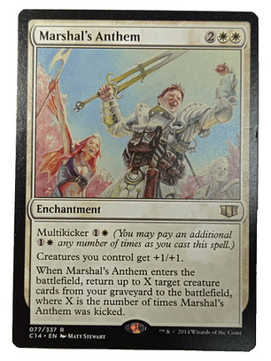 Carta Magic Marshal's Anthem [c14] Mtg Enchantment