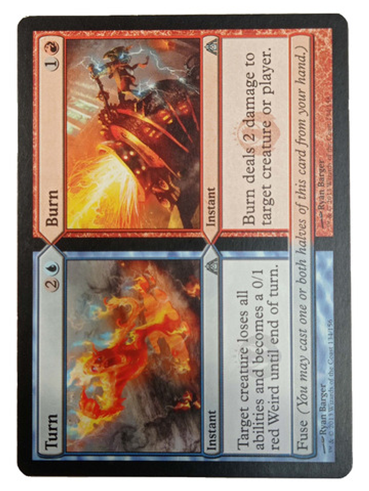 Carta Magic Turn / Burn [dragon Maze] Mtg 1