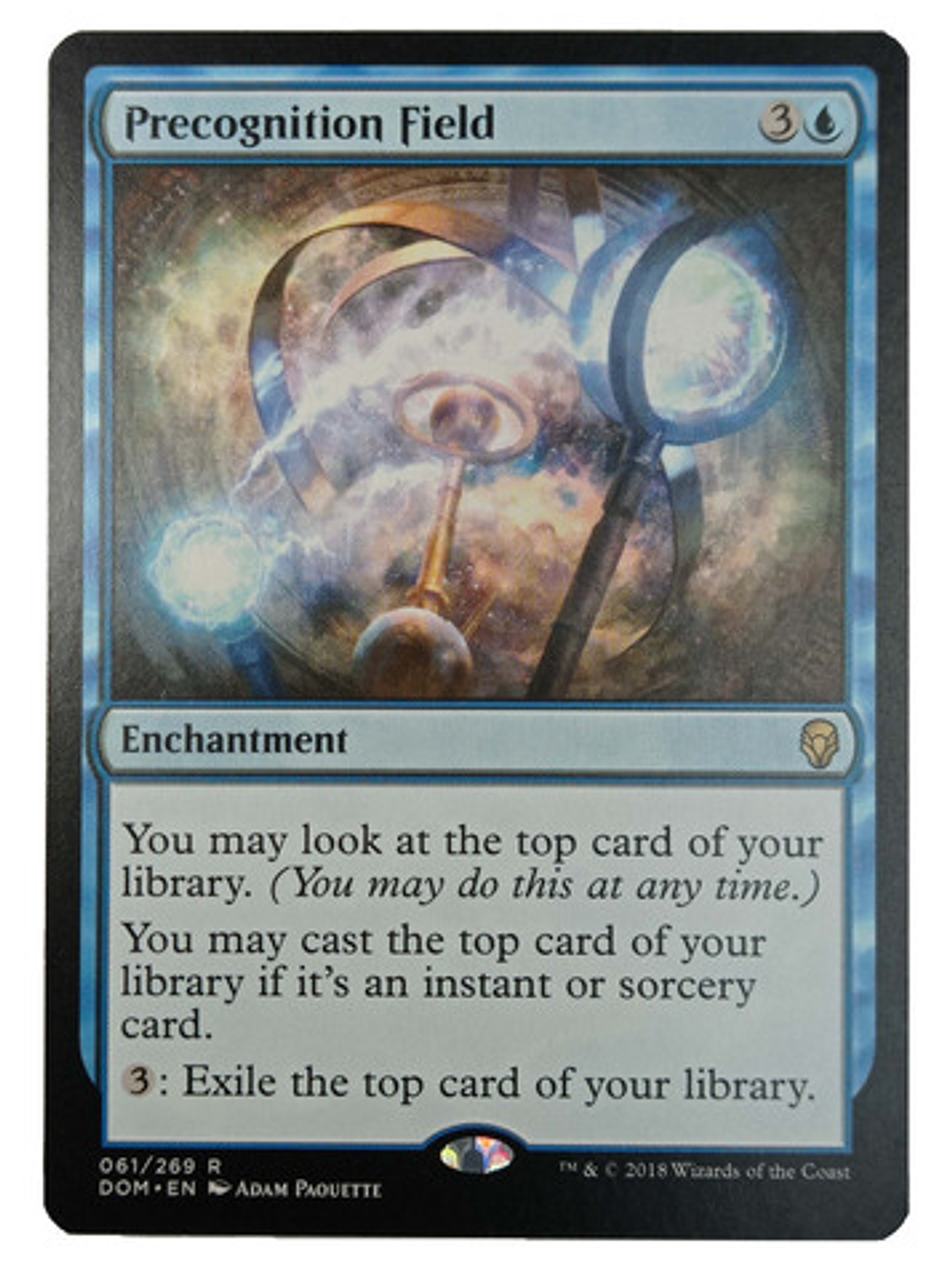 Carta Magic Precognition Field [dominaria] Mtg Enchantment 1