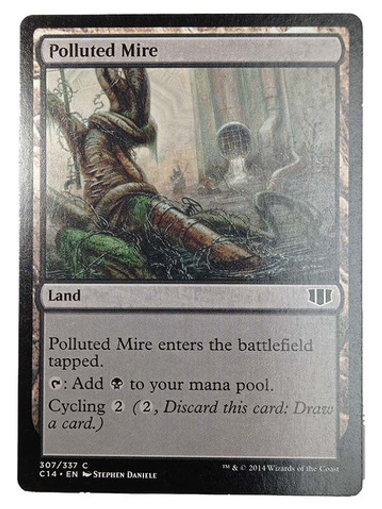 Carta Magic Polluted Mire [c14] Mtg Land 1
