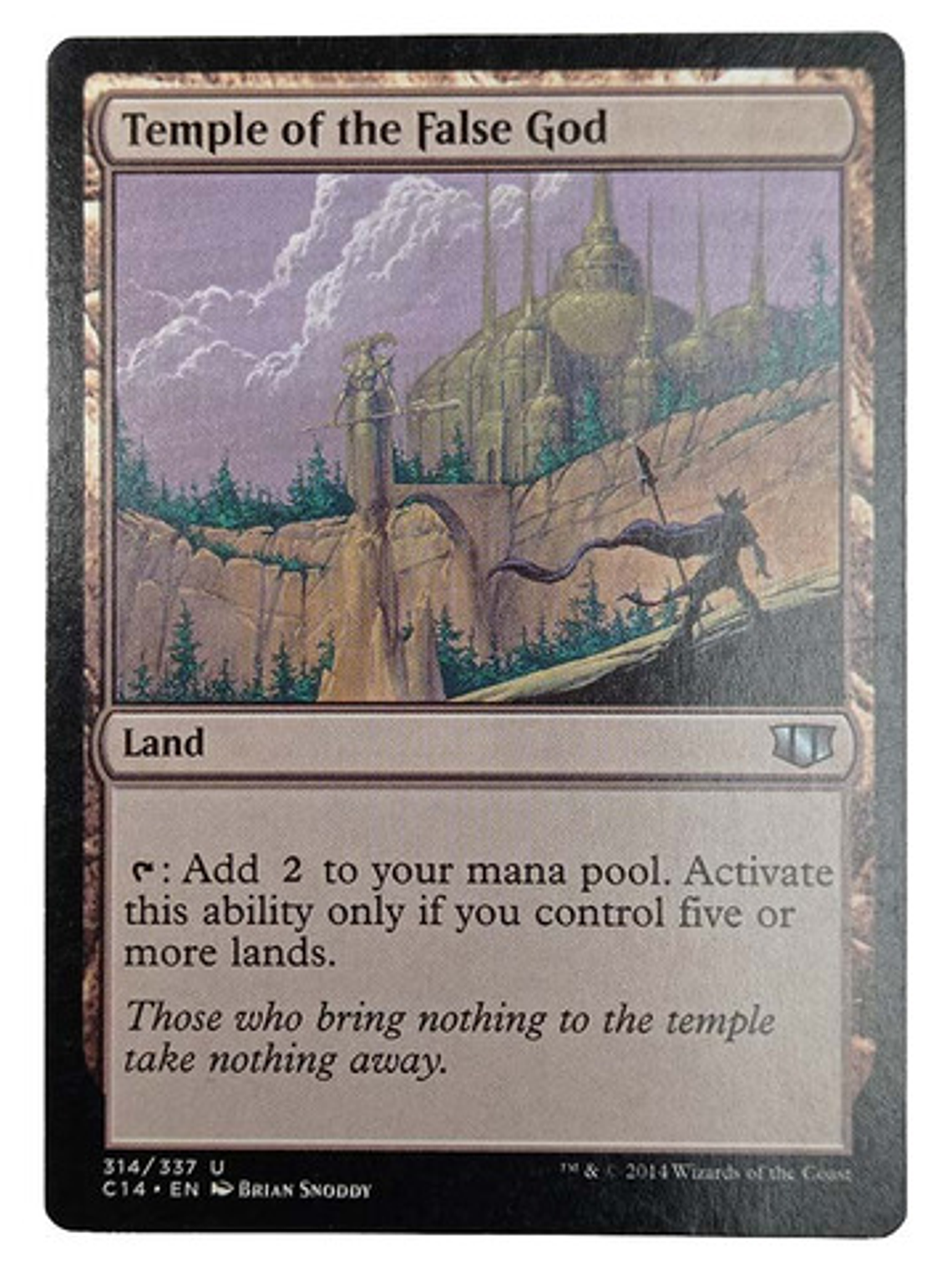 Carta Magic Temple Of The False God [c14] Mtg Land 1